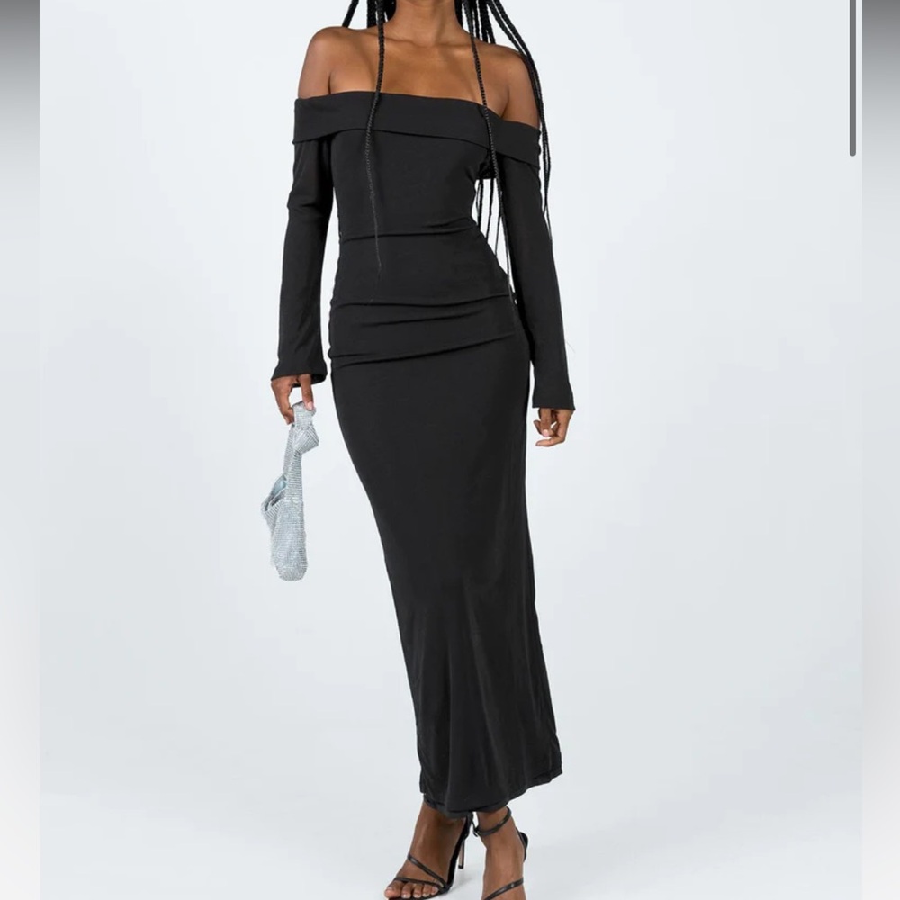 Princess Polly Maida Black Maxi Dress Size 4
